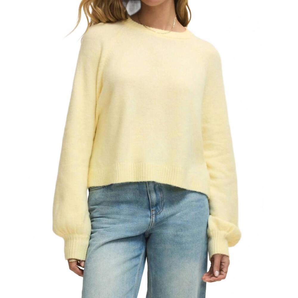 NEW Z SUPPLY coming up crewneck sweater in pineapple